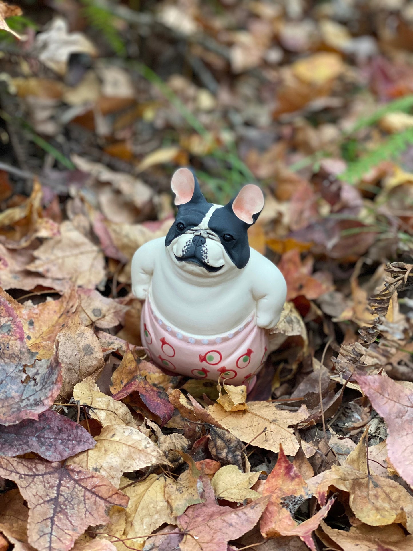 Black and White Pants-Up Pooch